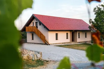 a small house with a red roof at APARTMA Viktor in Ormoz