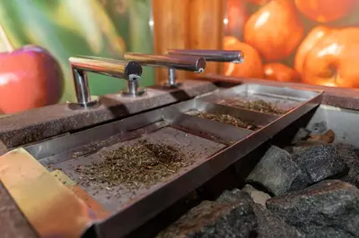a coffee grinder filled with dirt and pumpkins at Hotel Toplice - Terme Krka in Smarjeske Toplice